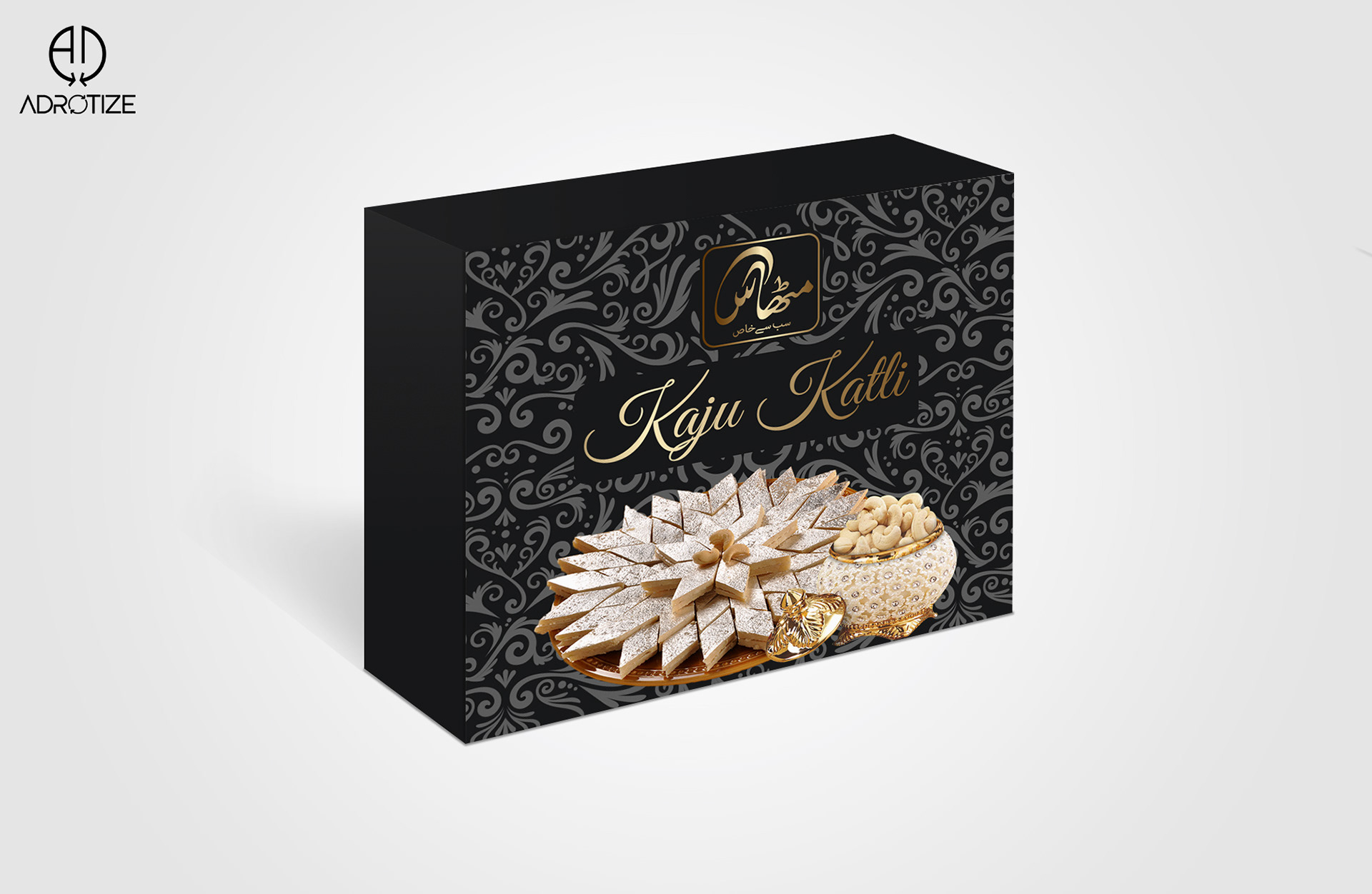Premium Kaju Katli Box Design - Product Photography - adrotize 04