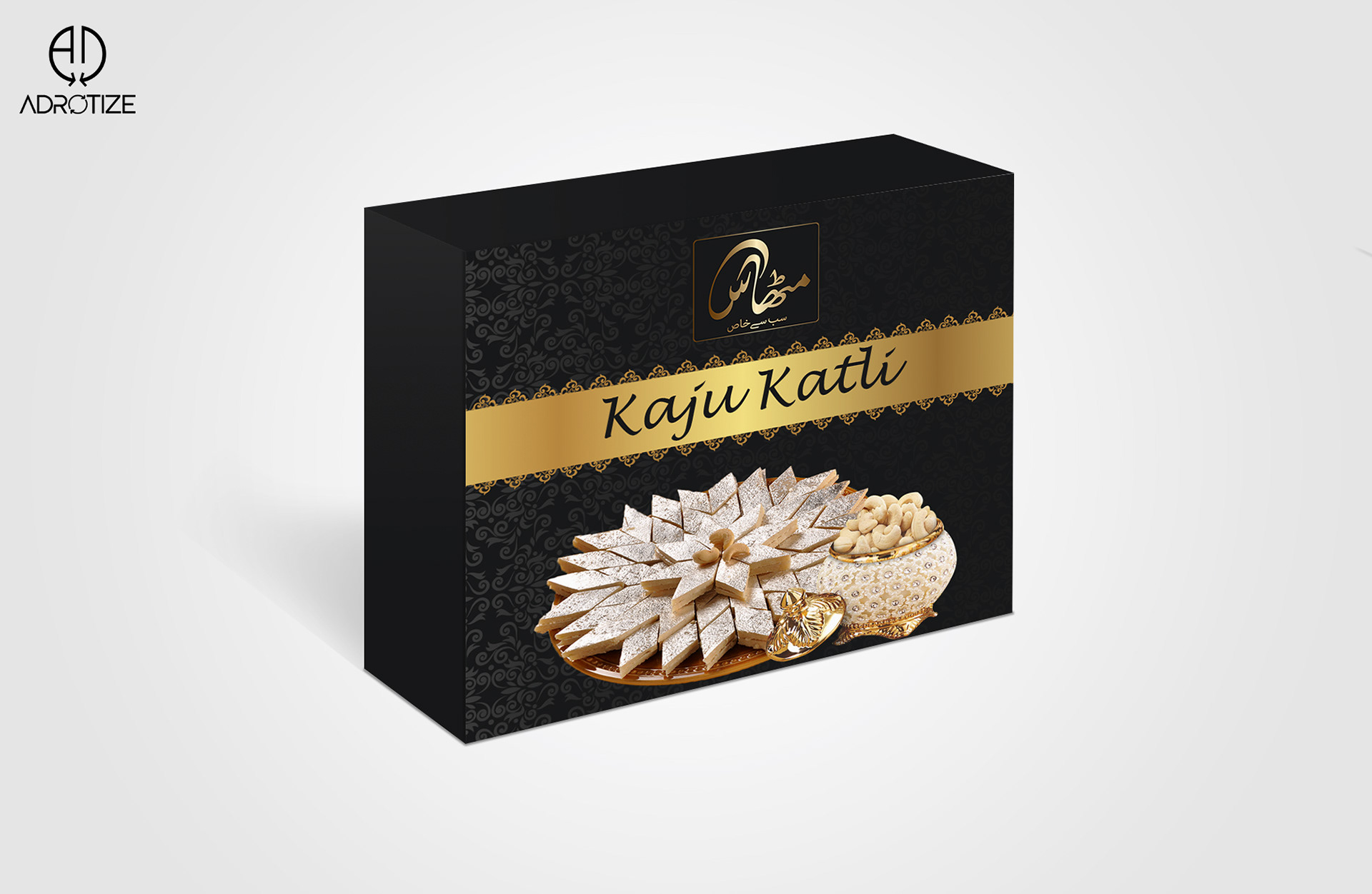 Premium Kaju Katli Box Design - Product Photography - adrotize 05